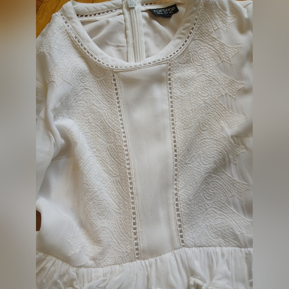 Topshop Embroidered Eyelet Dress - Picture 5 of 14